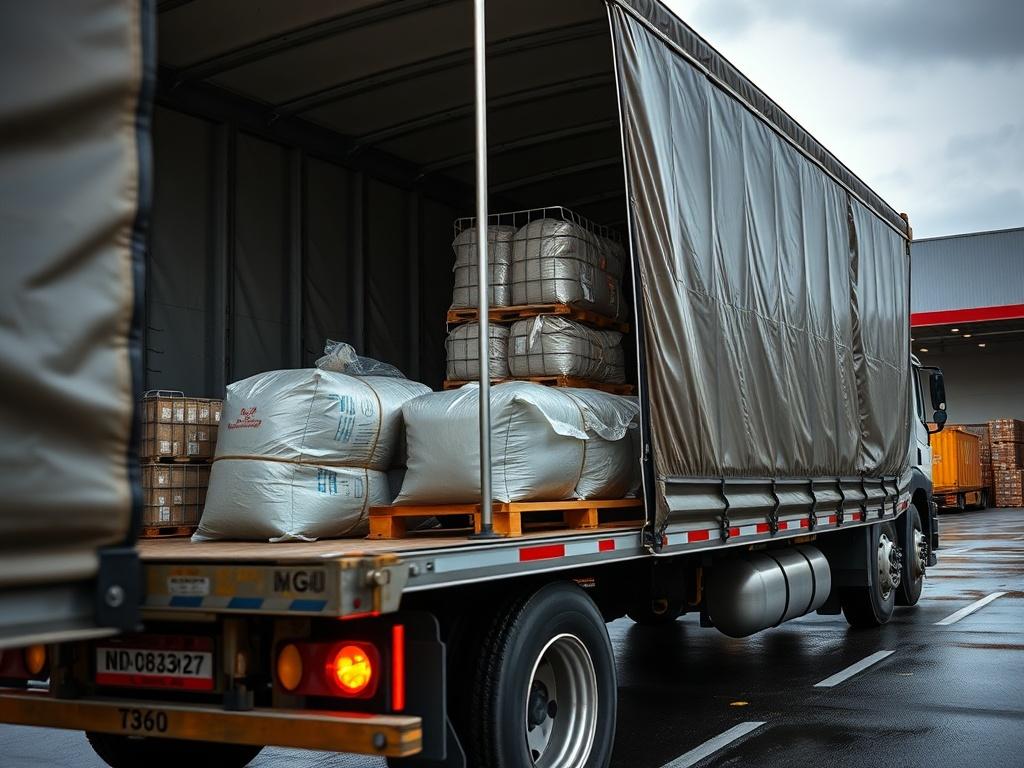 Curtain sider truck